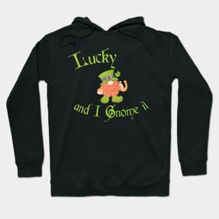 Lucky and I Gnome It St Patrick's Day Hoodie